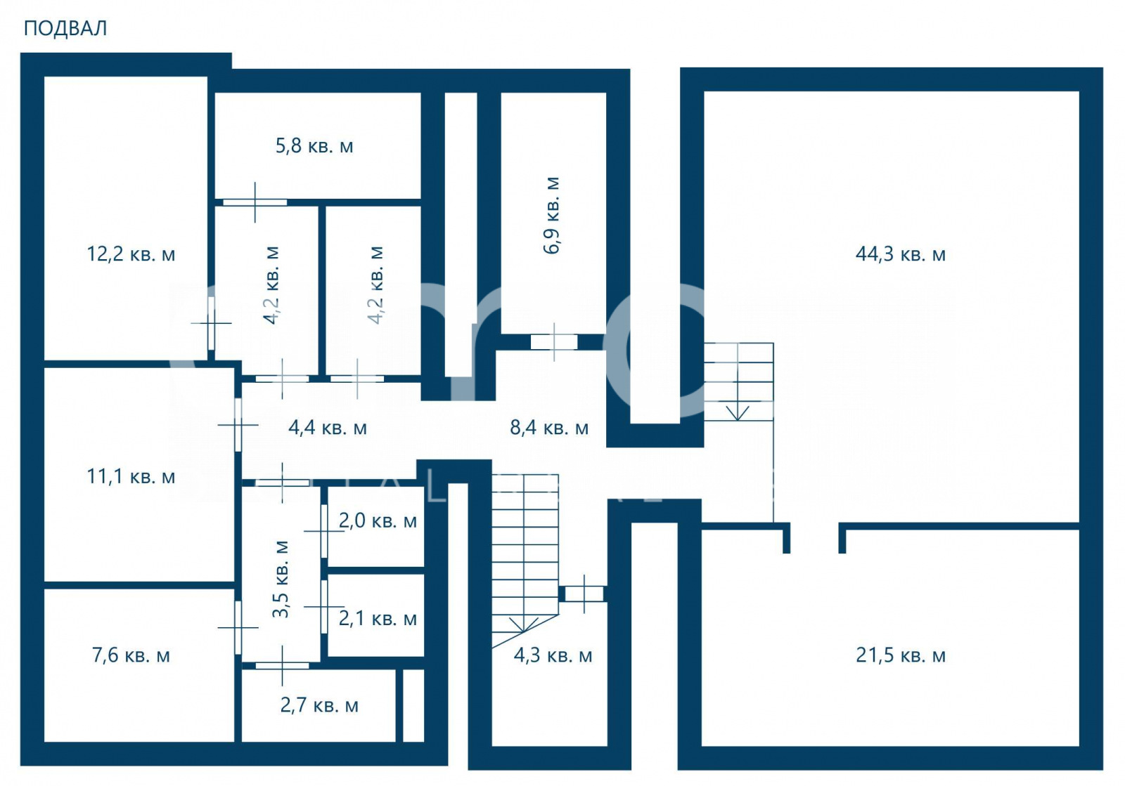 Планировка офиса 702 м², 1 этаж, Особняк «Хлыновский тупик, 3, стр. 4»